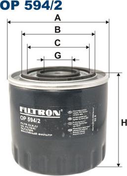 Filtron OP594/2 - Yağ filtresi parcadolu.com