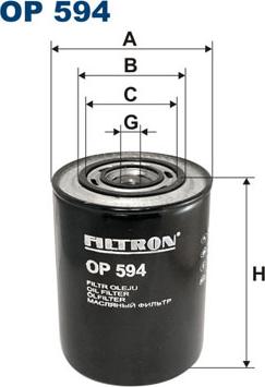 Filtron OP594 - Yağ filtresi parcadolu.com