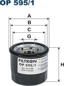 Filtron OP595/1 - Yağ filtresi parcadolu.com