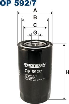 Filtron OP592/7 - Yağ filtresi parcadolu.com