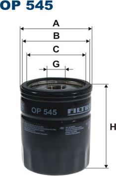 Filtron OP545 - Yağ filtresi parcadolu.com