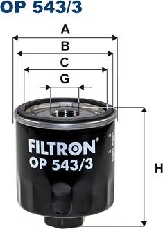 Filtron OP 543/3 - Yağ filtresi parcadolu.com