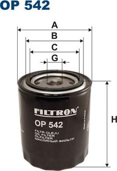 Filtron OP542 - Yağ filtresi parcadolu.com