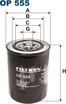 Filtron OP555 - Yağ filtresi parcadolu.com