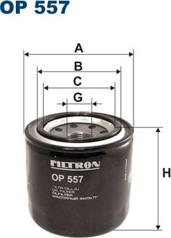 Filtron OP557 - Yağ filtresi parcadolu.com