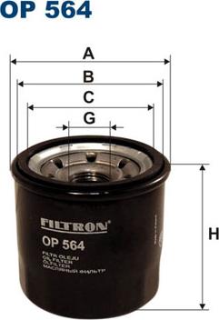 Filtron OP564 - Yağ filtresi parcadolu.com