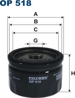 Filtron OP518 - Yağ filtresi parcadolu.com