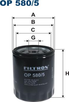 Filtron OP580/5 - Yağ filtresi parcadolu.com