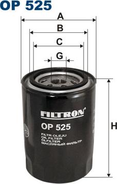 Filtron OP525 - Yağ filtresi parcadolu.com