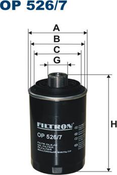 Filtron OP526/7 - Yağ filtresi parcadolu.com