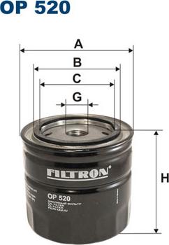 Filtron OP520 - Yağ filtresi parcadolu.com