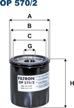 Filtron OP570/2 - Yağ filtresi parcadolu.com
