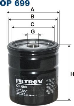 Filtron OP699 - Yağ filtresi parcadolu.com