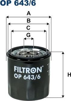 Filtron OP643/6 - Yağ filtresi parcadolu.com