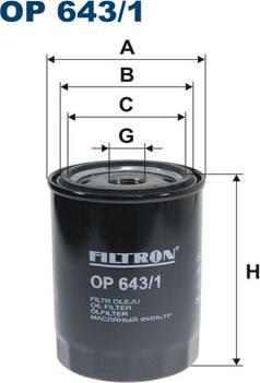 Filtron OP643/1 - Yağ filtresi parcadolu.com