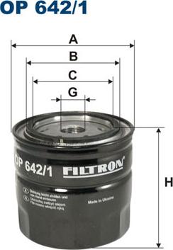 Filtron OP642/1 - Yağ filtresi parcadolu.com