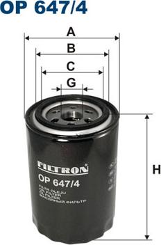 Filtron OP647/4 - Yağ filtresi parcadolu.com