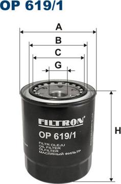 Filtron OP619/1 - FILTRE YAG-TOYOTA  HILUX 89-97-HIACE 90-  parcadolu.com