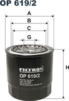 Filtron OP619/2 - Yağ filtresi parcadolu.com
