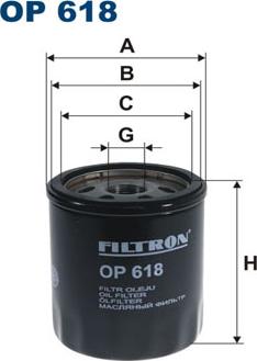 Filtron OP618 - Yağ filtresi parcadolu.com