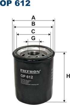 Filtron OP612 - Yağ filtresi parcadolu.com