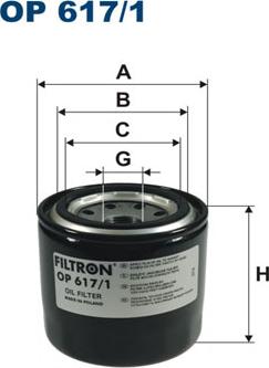 Filtron OP617/1 - Yağ filtresi parcadolu.com