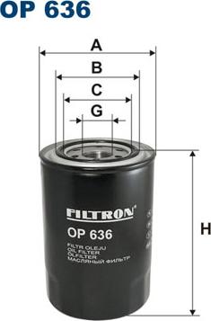 Filtron OP636 - Yağ filtresi parcadolu.com
