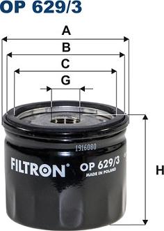 Filtron OP 629/3 - Yağ filtresi parcadolu.com