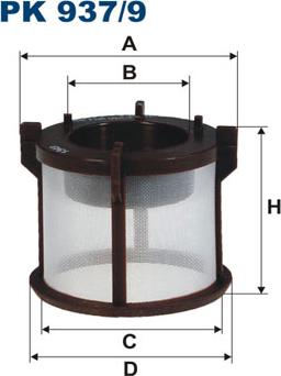 Filtron PK937/9 - Yakıt Filtresi parcadolu.com