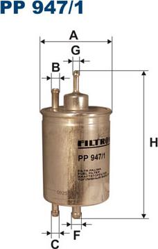 Filtron PP947/1 - Yakıt Filtresi parcadolu.com