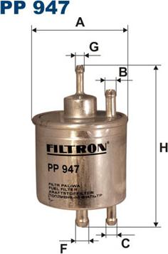 Filtron PP947 - Yakıt Filtresi parcadolu.com