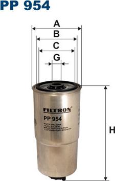 Filtron PP954 - Yakıt Filtresi parcadolu.com