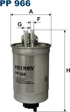 Filtron PP966 - Yakıt Filtresi parcadolu.com