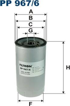 Filtron PP967/6 - Yakıt Filtresi parcadolu.com
