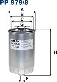 Filtron PP 979/8 - Yakıt Filtresi parcadolu.com