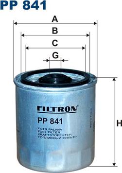 Filtron PP841 - Yakıt Filtresi parcadolu.com
