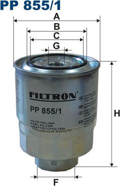 Filtron PP855/1 - Yakıt Filtresi parcadolu.com