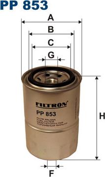 Filtron PP853 - Yakıt Filtresi parcadolu.com