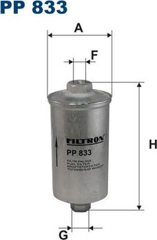 Filtron PP833 - Yakıt Filtresi parcadolu.com