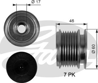 Gates OAP7056 - Alternatör Kasnağı parcadolu.com