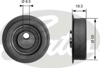 Gates T41047 - Triger Gergi Rulmanı, Eksantirik Rulmanı parcadolu.com