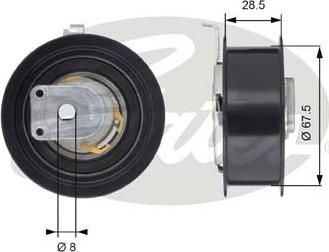 Gates T43110 - Triger Gergi Rulmanı, Eksantirik Rulmanı parcadolu.com