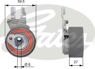 Gates T43173 - Triger Gergi Rulmanı, Eksantirik Rulmanı parcadolu.com