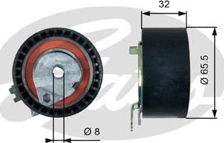 Gates T43236 - Triger Gergi Rulmanı, Eksantirik Rulmanı parcadolu.com