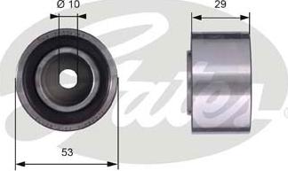 Gates T42059 - Saptırma / Kılavuz Makarası, Triger Kayışı parcadolu.com