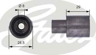 Gates T42051 - Saptırma / Kılavuz Makarası, Triger Kayışı parcadolu.com