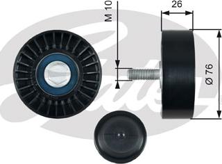 Gates T36485 - Alternatör Gergi Rulmanı parcadolu.com