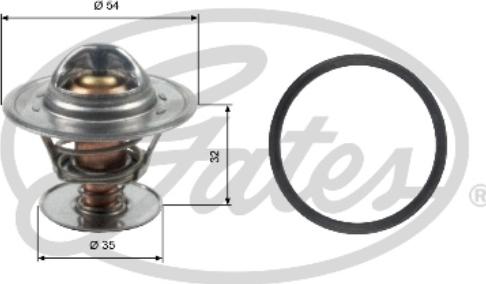 Gates TH13684G1 - TERMOSTAT 84°C  VW  GOLF III 1.4 1.6 POLO 85-94 VENTO 91-98  parcadolu.com