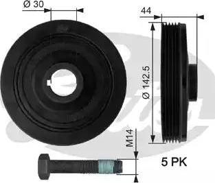 Gates TVD1027A - Krank Kasnağı parcadolu.com