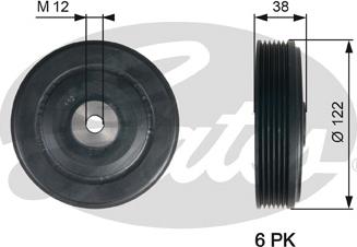 Gates TVD1112 - Krank Kasnağı parcadolu.com